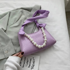 Crocodile Pattern Shoulder Bag for Women Casual Crossbody Handbag