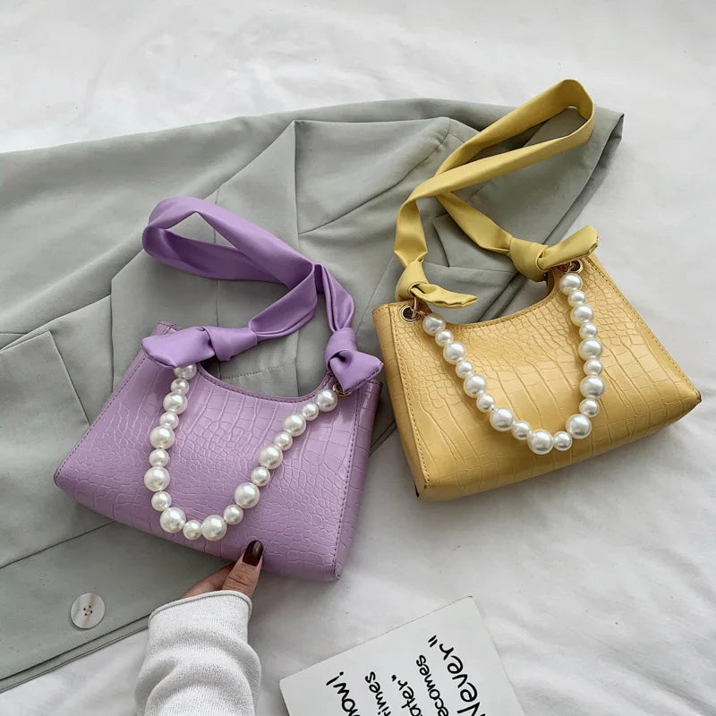 Crocodile Pattern Shoulder Bag for Women Casual Crossbody Handbag