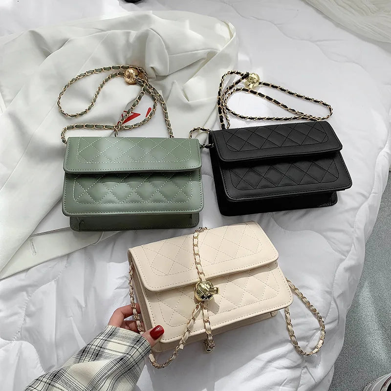 PU Leather Chain Shoulder Bag Women's Handbags