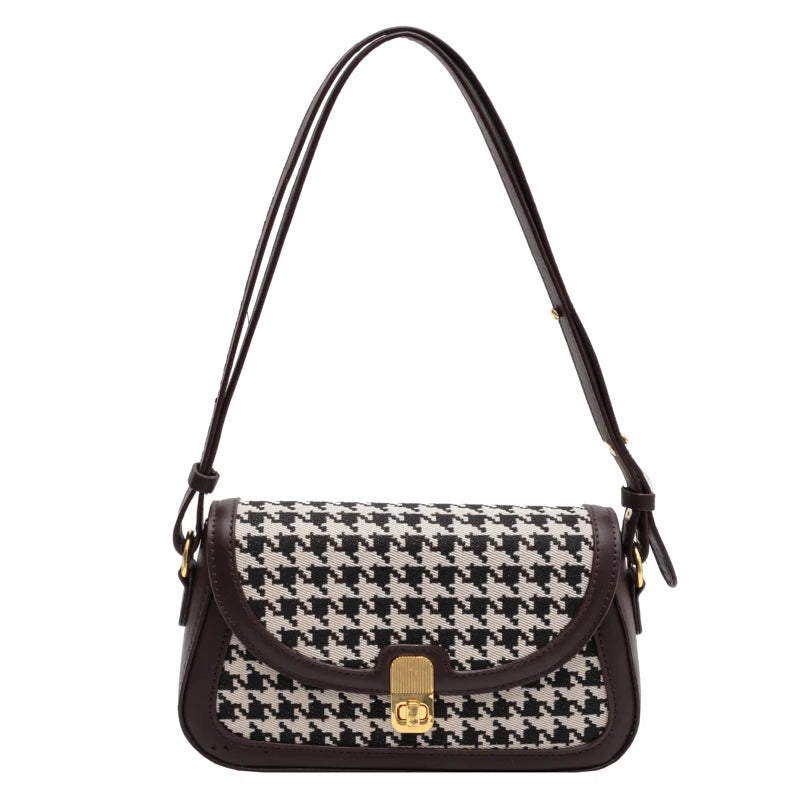 Classic Style Female Shoulder Bag Daily Purse Handbag Adjustable Straps