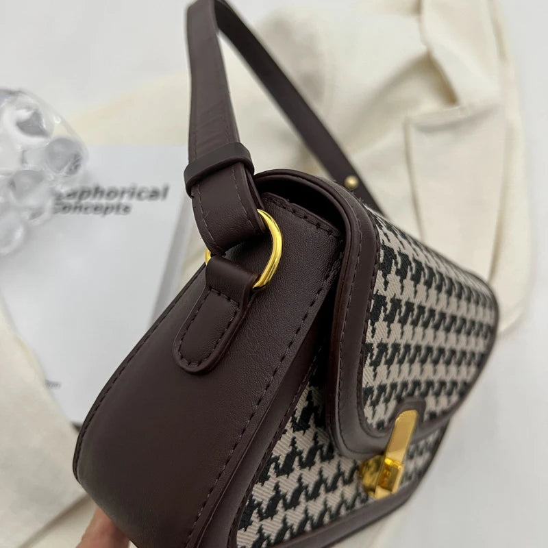 Classic Style Female Shoulder Bag Daily Purse Handbag Adjustable Straps