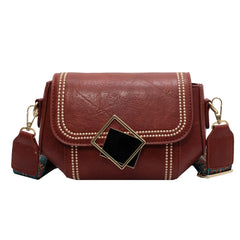 PU Leather Classic Style Female Shoulder Passenger Bag Handbag