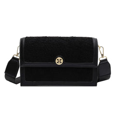 PU Leather Classic Style Women Handbag Adjustable Straps