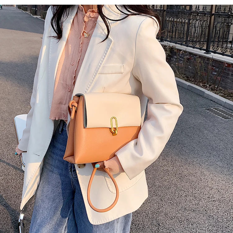 Double Layer Crossbody Bag Small Shoulder Handbag