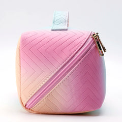 Colorful Wavy Pattern Gradient Pillow Cosmetic Bag