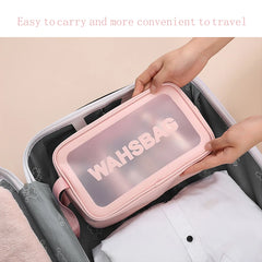 PU Leather Cosmetic Bag Travel Organizer with Zipper