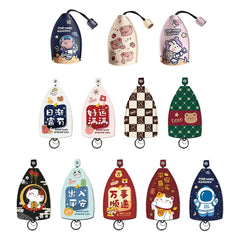 PU Leather Pull Out Car Key Case Keychain Unisex Key Bag