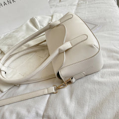 PU Leather Crossbody Bag with Adjustable Strap and Handle