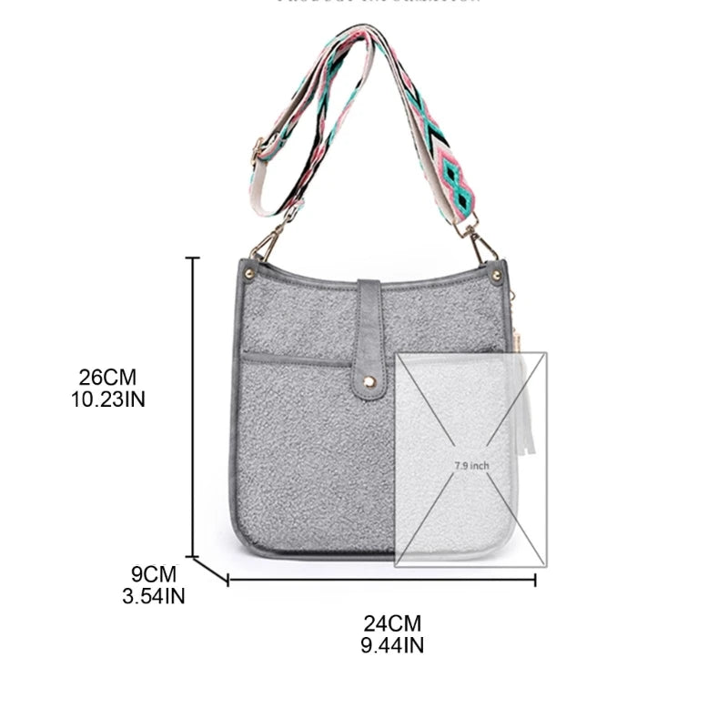 Stylish PU Leather Crossbody Bag for Women Girls