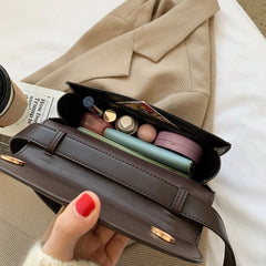 PU Leather Crossbody Bags Women Shoulder Chest Bag Solid All-match