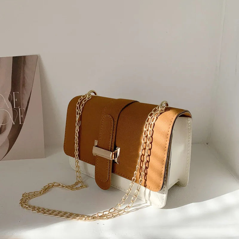 Women's PU Leather Crossbody Bag Flap Shoulder Messenger Bag