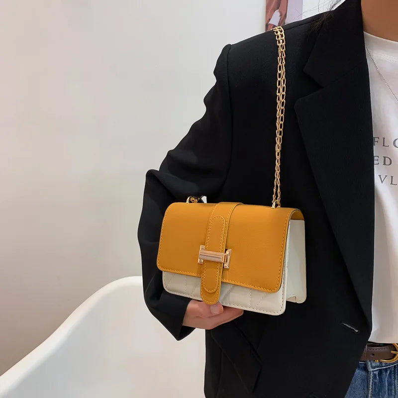 Women's PU Leather Crossbody Bag Flap Shoulder Messenger Bag