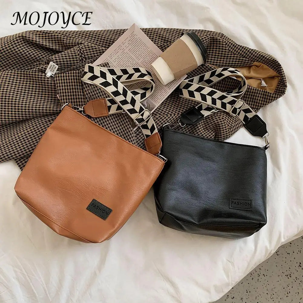 Crossbody Bags Lady Bucket Satchel Handbags Solid Summer Totes