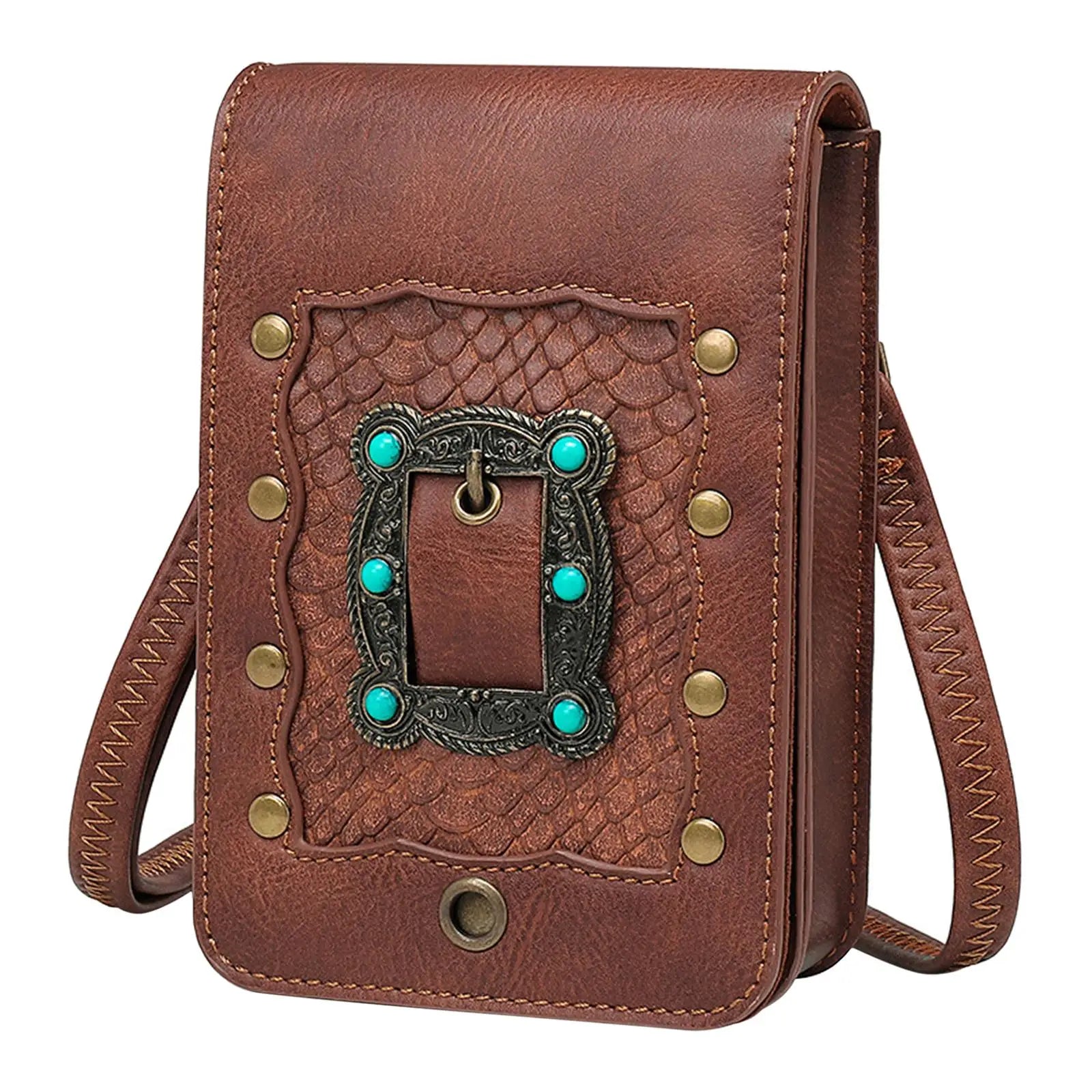 PU Leather Crossbody Shoulder Bag for Evening Out