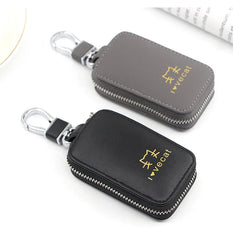 PU Leather Cat Women Car Key Holder House Keychain Bag Organizer
