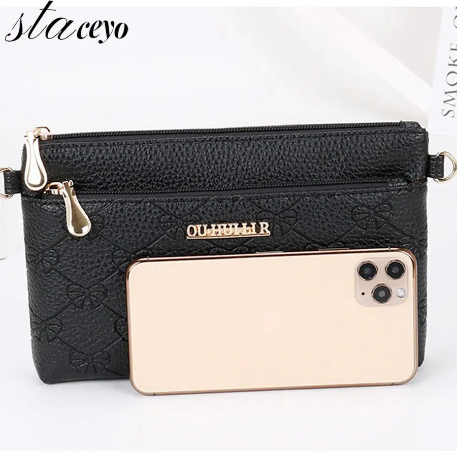Embossed PU Leather Shoulder Bag for Women Crossbody Bag