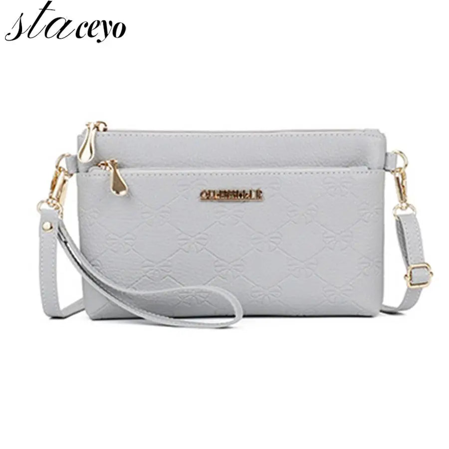 Embossed PU Leather Shoulder Bag for Women Crossbody Bag