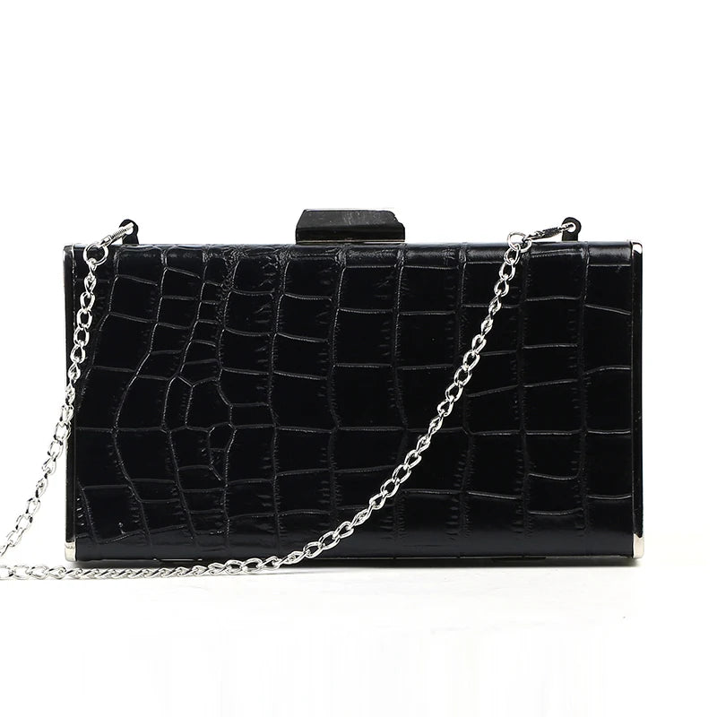 PU Leather Evening Envelope Clutch Party Handbag Shoulder Crossbody Evening Bags