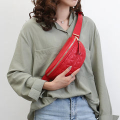 PU Leather Fanny Packs Women Small Waist Packs Phone Purses Ladies Chest Bags