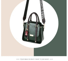 PU Leather Leisure Female Shoulder Bag with Wrist Strap