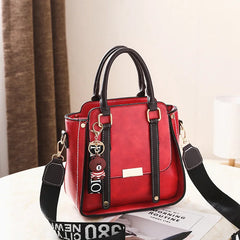 PU Leather Leisure Female Shoulder Bag with Wrist Strap