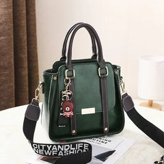 PU Leather Leisure Female Shoulder Bag with Wrist Strap