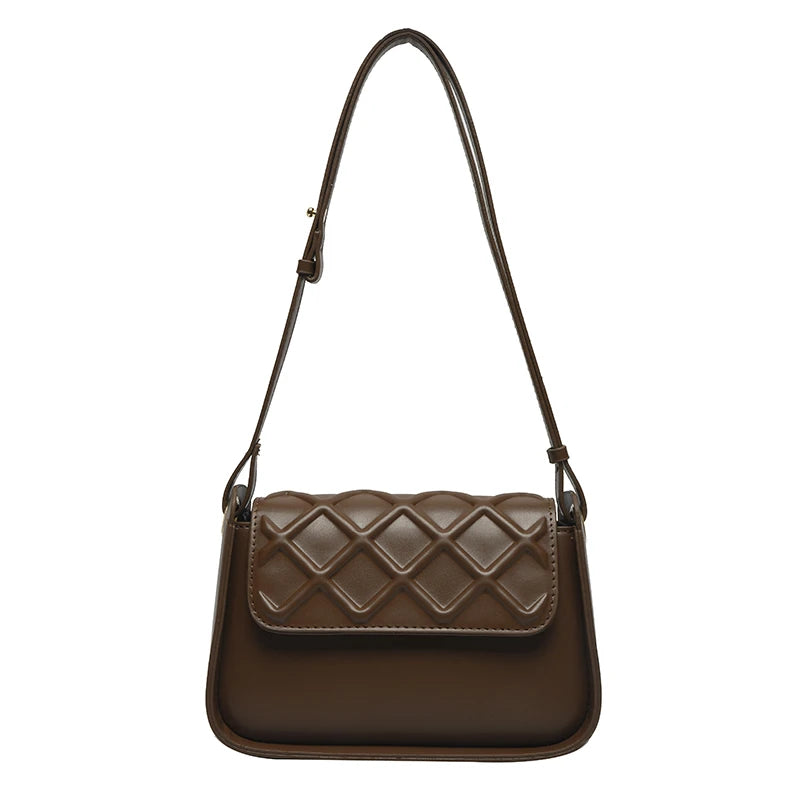 PU Leather Shoulder Bag Female Crossbody Bag with Special Highlights