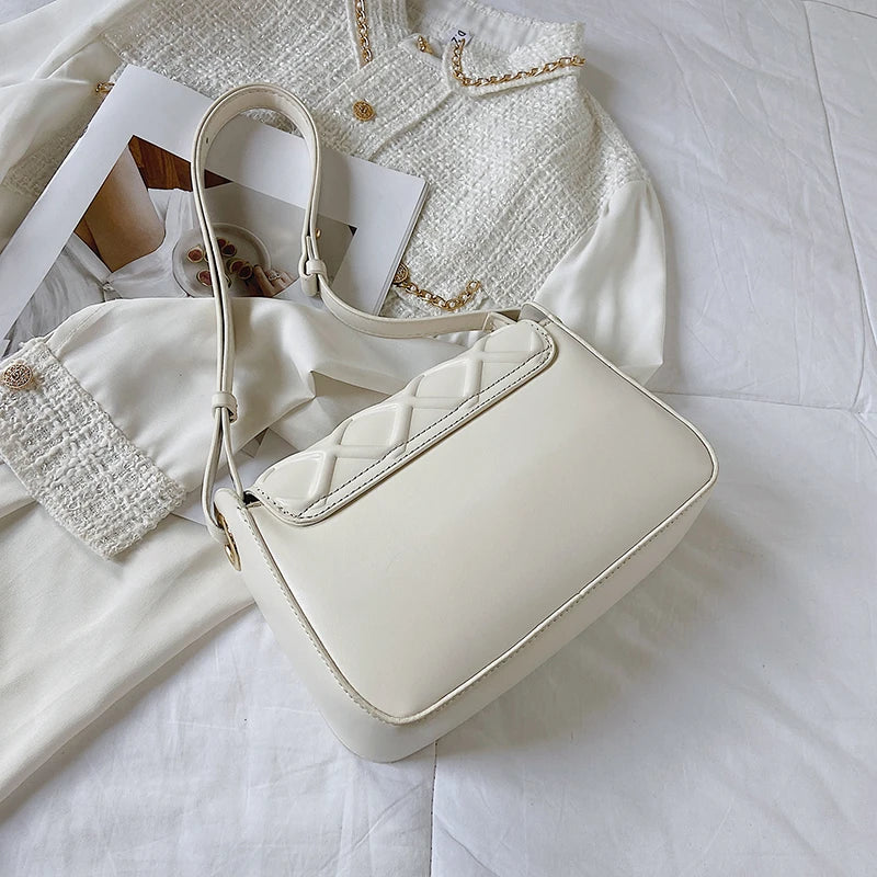 PU Leather Shoulder Bag Female Crossbody Bag with Special Highlights