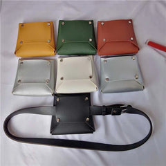 PU Leather Stylish Women Waist Leg Belt Bag Fanny Pack For Outdoor Hiking