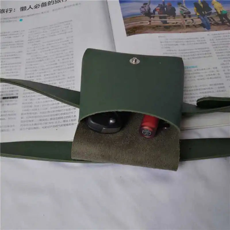 PU Leather Stylish Women Waist Leg Belt Bag Fanny Pack For Outdoor Hiking