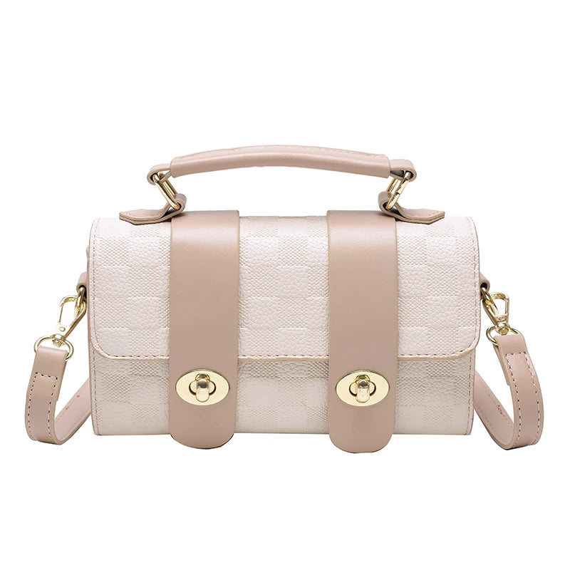 PU Leather Female Shoulder Bag Classic Style Crossbody Bag