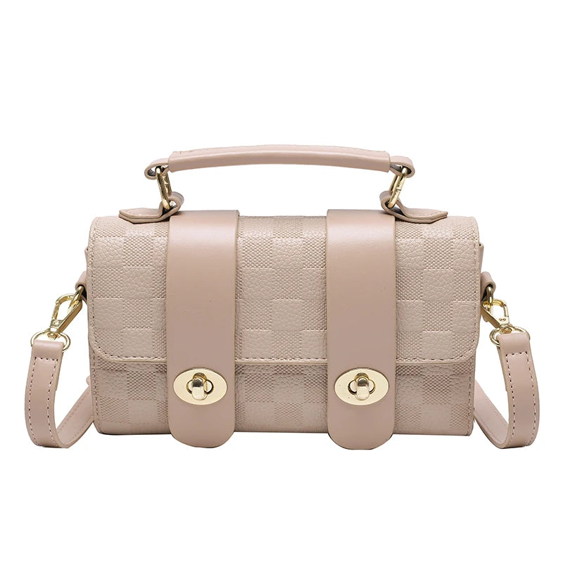 PU Leather Female Shoulder Bag Classic Style Crossbody Bag