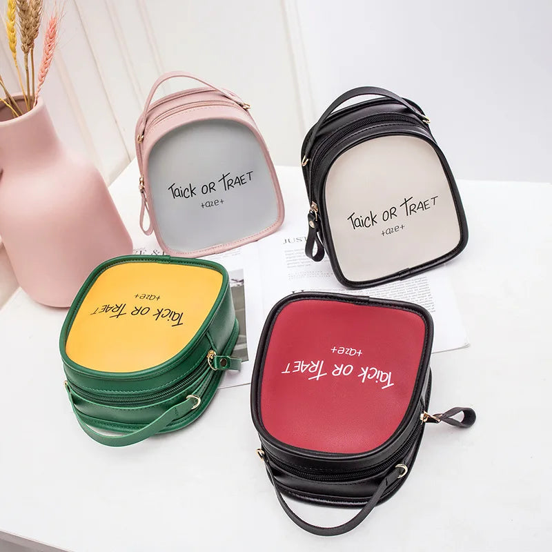PU Leather Girls Backpack Mini Shoulder Bag Small Backpack with Headphone Hole