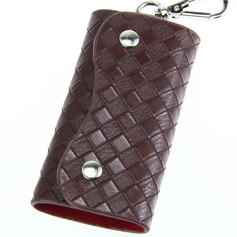 PU Leather Key Holder Keychain For Women Men