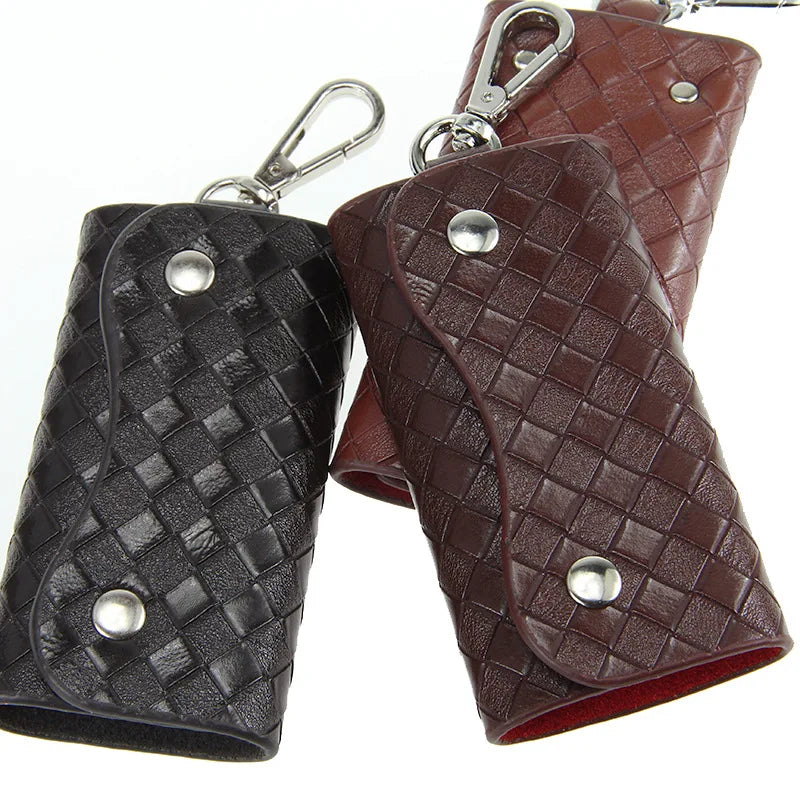 PU Leather Key Holder Keychain For Women Men