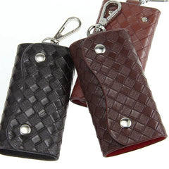 PU Leather Key Holder Keychain For Women Men