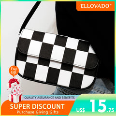 PU Leather Shoulder Bag Minimalist Style Underarm Purse Top Handle Contrasting