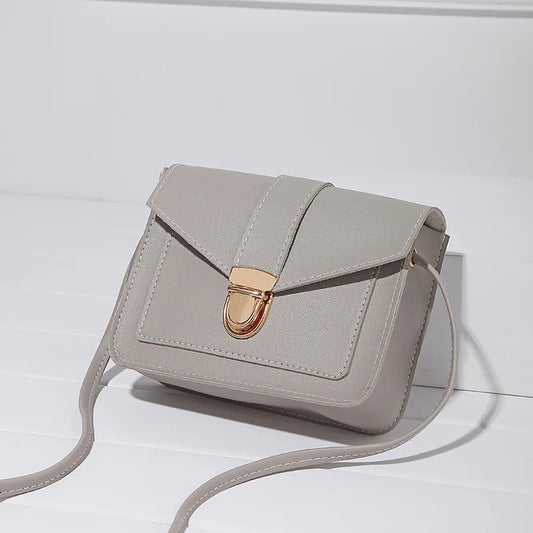 Yellow Mini Crossbody Bag for Women PU Leather Shoulder Messenger