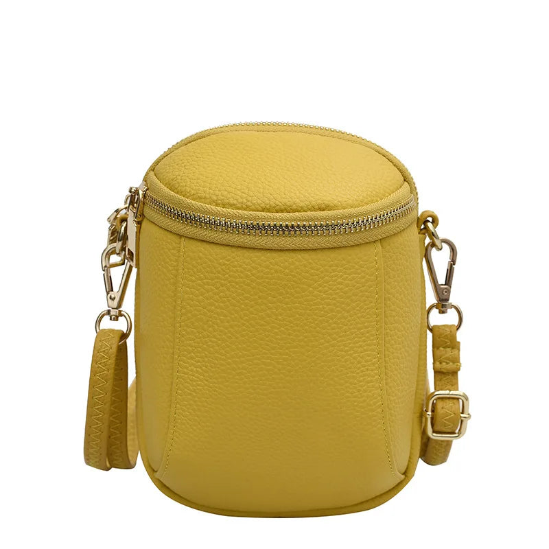 PU Leather Mobile Bag Single Shoulder Cross Body Solid Women's Party Bag