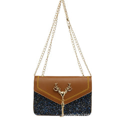 PU Leather Shoulder Bag with Special Accessories for All Seasons