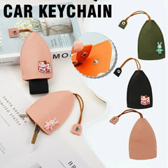 PU Leather Pull Out Key Case Rabbit Cat Pull Type Key Wallets Housekeepers Car K