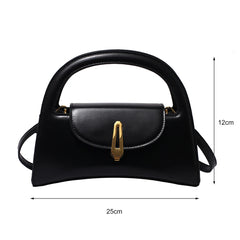 PU Leather Messenger Bag Lady Crossbody Casual Flap Shoulder Bag
