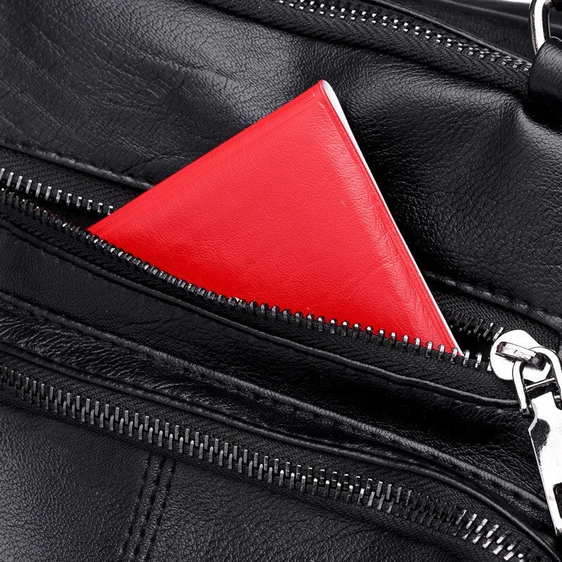 PU Leather Retro Casual Shoulders Bag Backpack For Women Solid Handbags