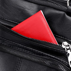 PU Leather Retro Casual Shoulders Bag Backpack For Women Solid Handbags