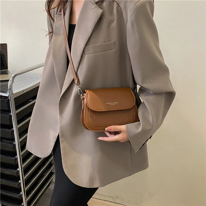 Vintage Saddle Shoulder Bag Crossbody Travel Purse Tote Casual