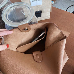 PU Leather Shoulder Bags Women Adjustable All-match Handbags Soft Retro Tote