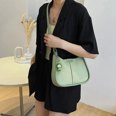 PU Leather Shoulder Bags Women Crossbody Bucket Bag Large Capacity