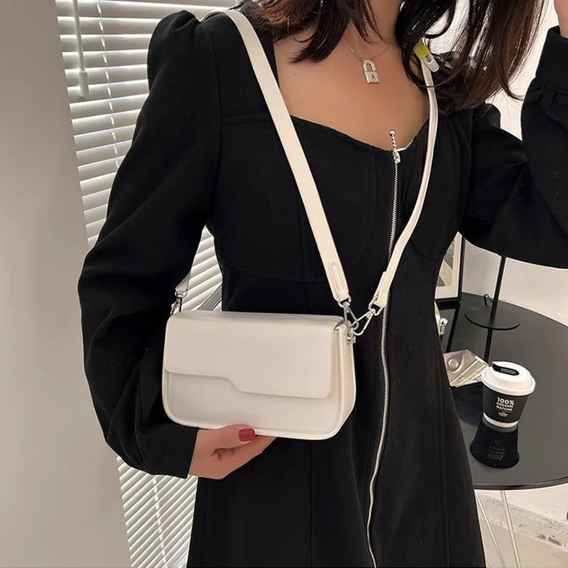 PU Leather Shoulder Bags Women Texture Office Lady Crossbody Flap Bag