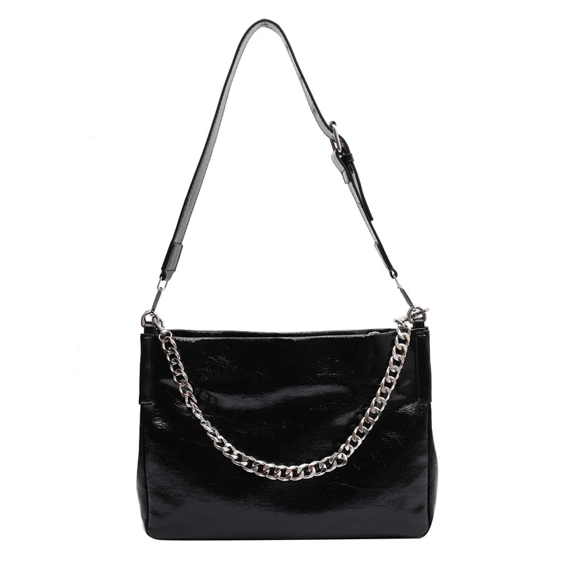 Vintage Winter Shoulder Bag Small Chain Crossbody Handbag