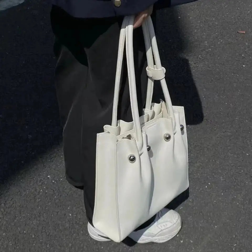 PU Leather Shoulder Bags for Women Large Capacity Tote Handbags